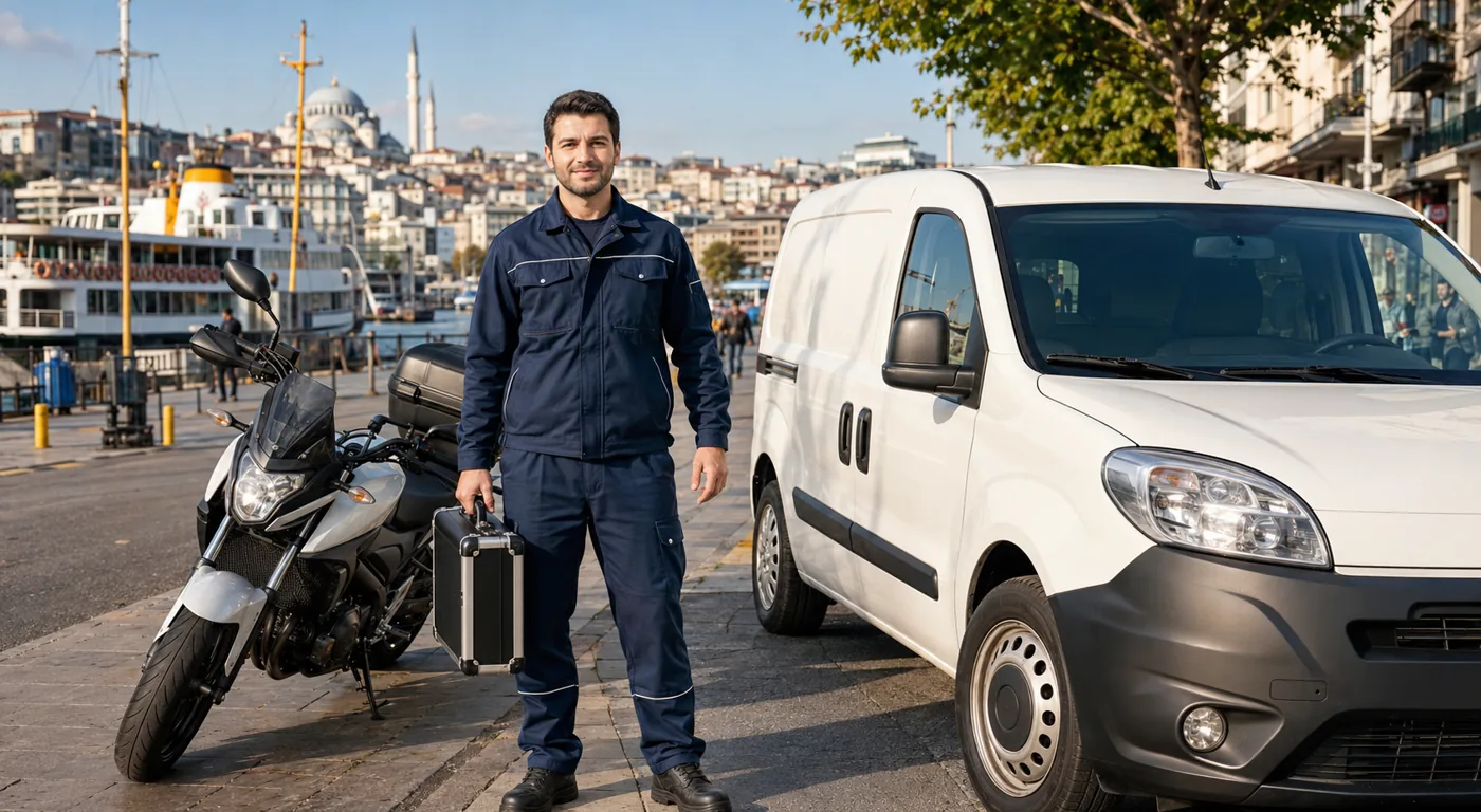 Kadıköy motorlu ve araçlı çilingir filosu